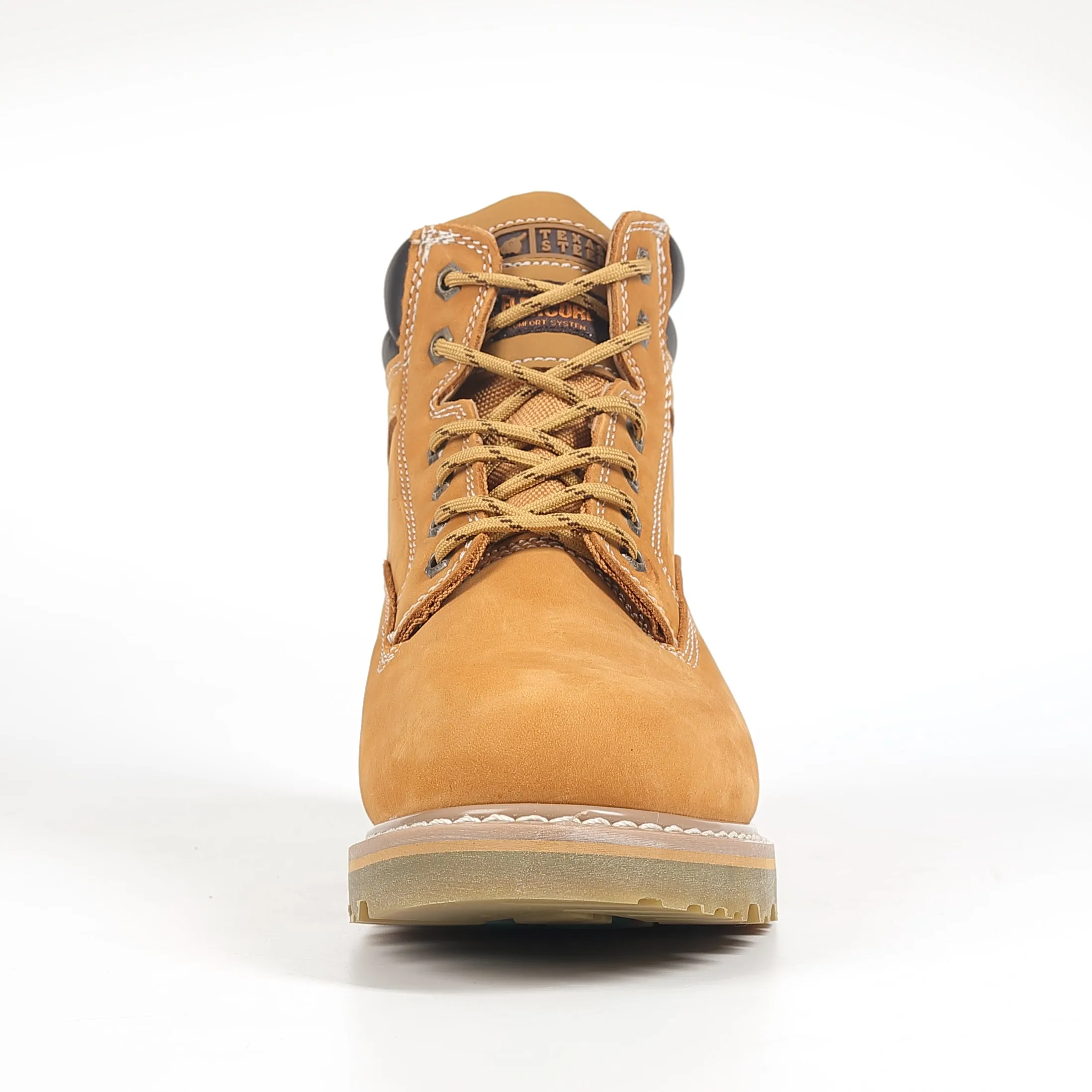 00094 Men's Work Boots Wheat Nubuck Leather with Soft Toe Casual Safty Shoes Best Insulated Winter Work Boots