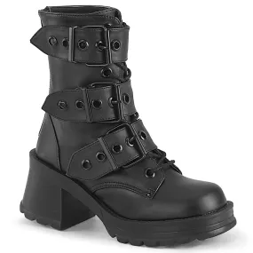 2 Inch Heel BRATTY-118 Black Cowboy Steel Toe Work Boots