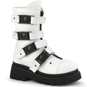 2 Inch Platform RENEGADE-55 White Best Steel Toe Rubber Work Boots
