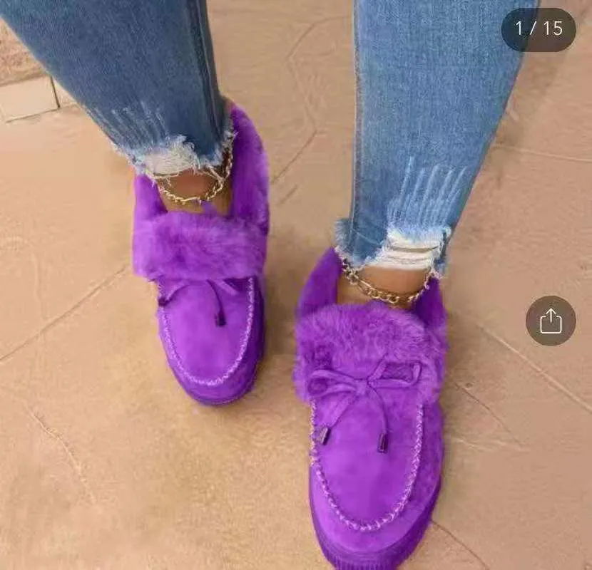 Snow Boots With A Wedge 2023 Women Winter Boots Warm Plush Velvet Ankle Snow Boots Lace Up Soft Winter Sneakers Comfortable Cotton Shoes for Women