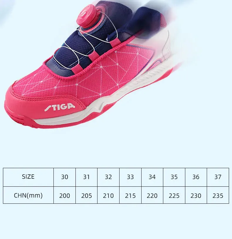 2024 NEW Stiga Children Table Tennis Shoes New Arrival For Kids Boy Girls Ping Pong Sport Sneakers Steve Madden Glitter Tennis Shoes