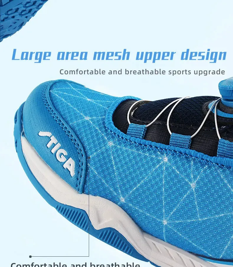 Adidas Gamecourt 2.0 Tennis Shoes 2024 NEW Stiga Children Table Tennis Shoes New Arrival For Kids Boy Girls Ping Pong Sport Sneakers