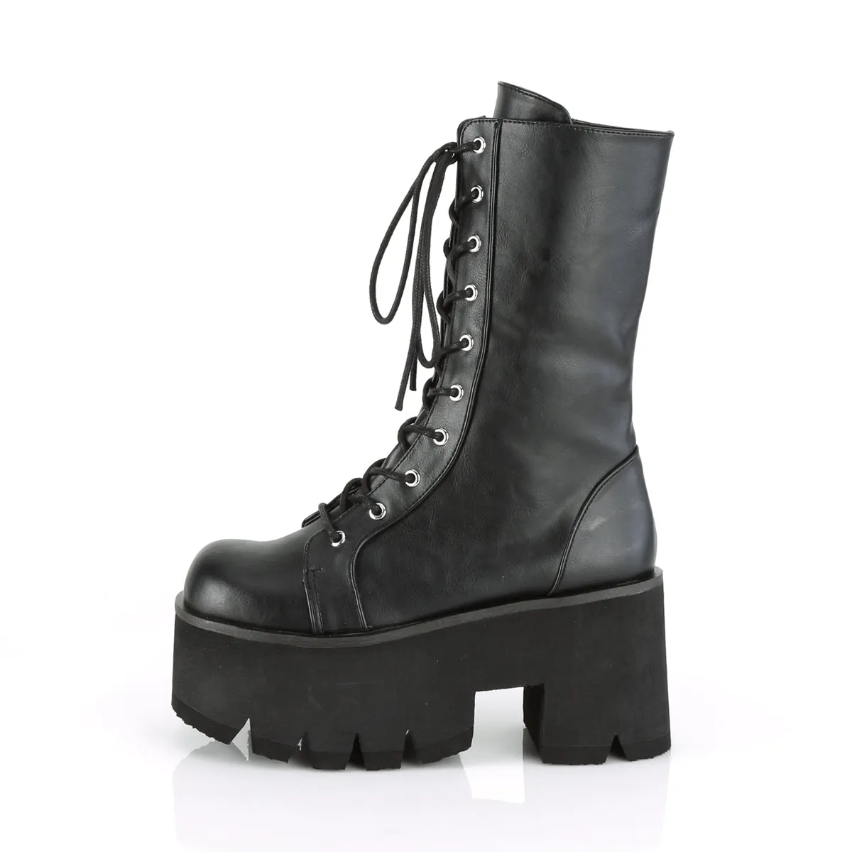 3 Inch Heel ASHES-105 Black Lightweight Work Boots Composite Toe