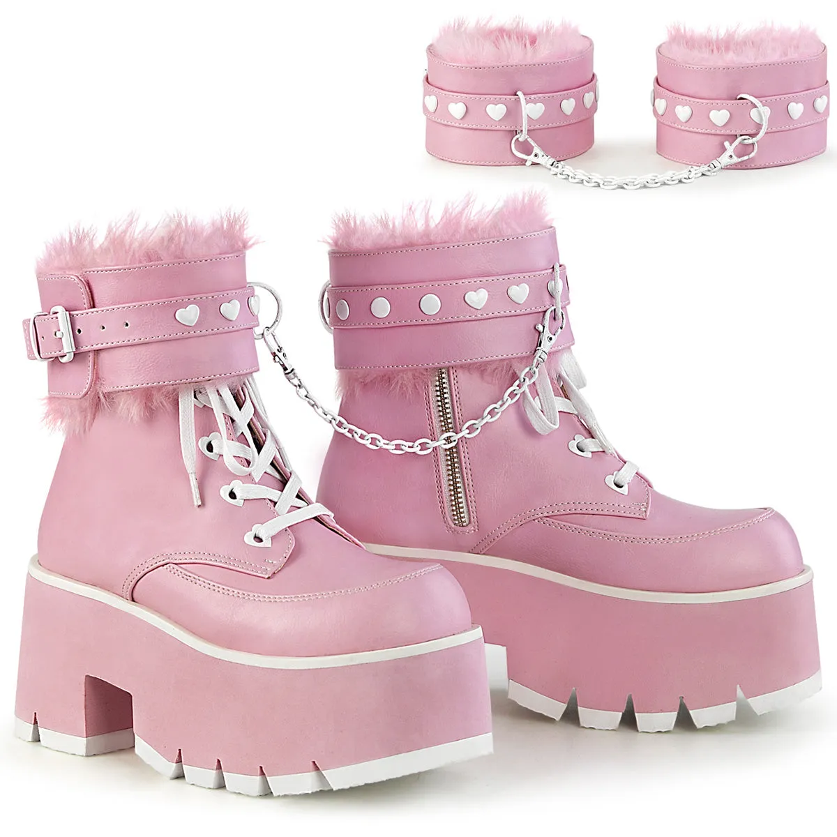 Work Boot Store 3 Inch Heel ASHES-57 Baby Pink