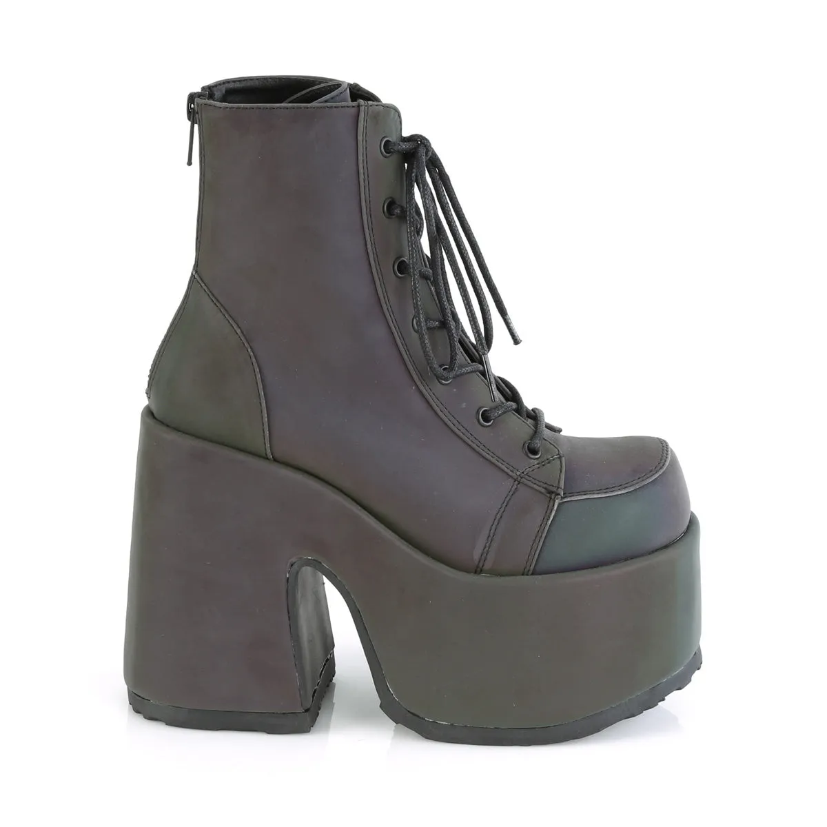 3 Inch Heel CAMEL-203 Green Reflective Titanium Work Boots