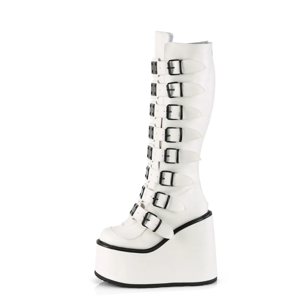 Justin Work Boots 5 Inch Platform SWING-815 White