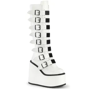 5 Inch Platform SWING-815 White Eee Width Work Boots