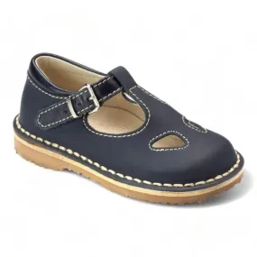 Sandals Croix 557 - Navy Sahara Leather Strap for Toddler/Boy by London Kids