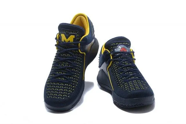 A J XXXII Low 32 University of Michigan Men's Basketball Sneakers Good Running Shoes Asics