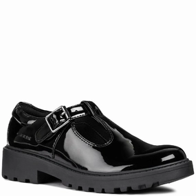 Breathable Design Water   Resistant Geox J Casey G. E Buckle School Shoes Size 6