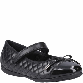 Hush Puppies Lottie Quilt Ballerina Senior School Shoes Responsive Skate Style