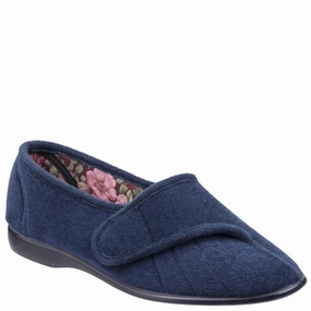 GBS Audrey Touch Fastening Slipper PaddedTongue