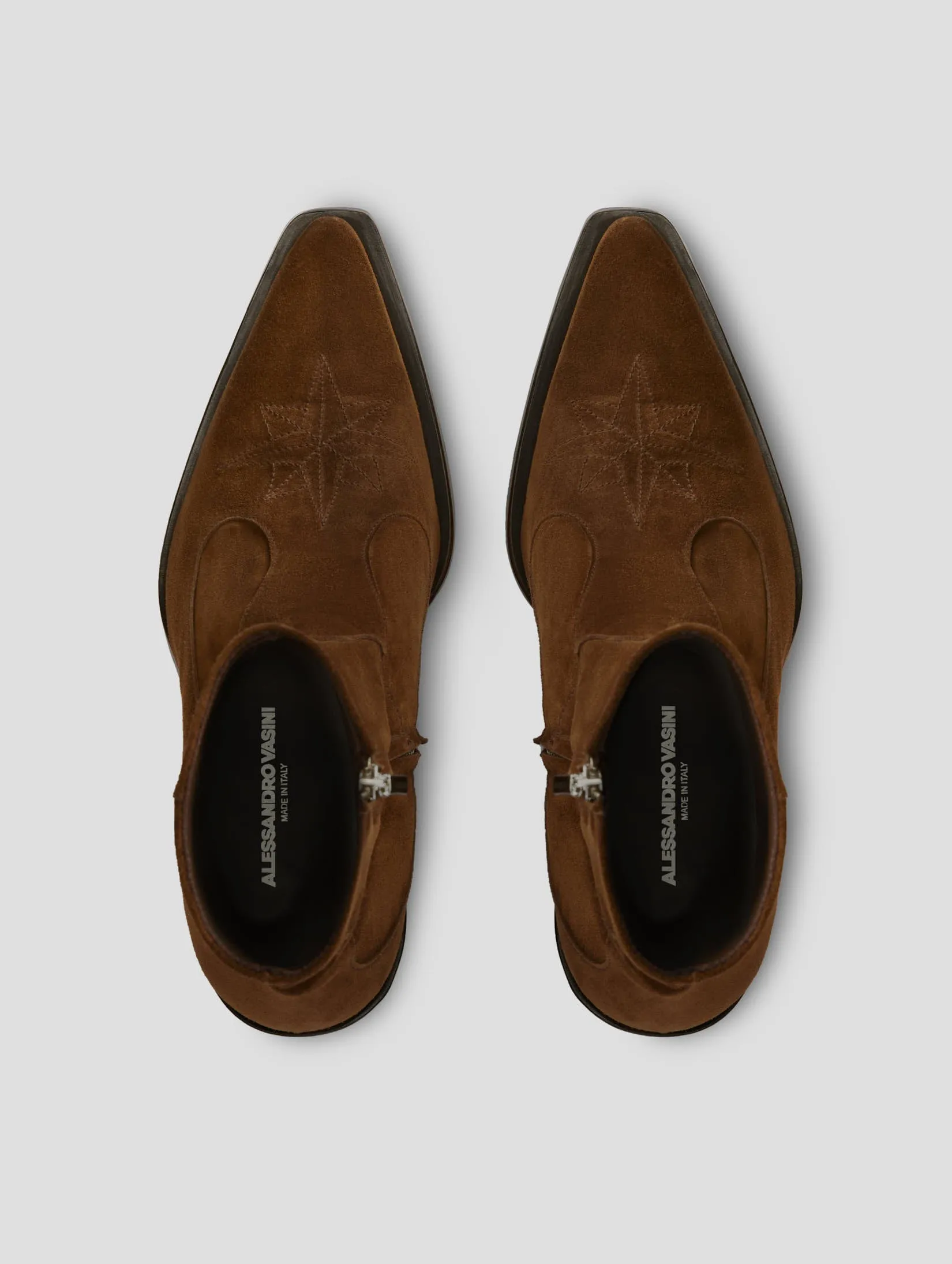 TABOR 70MM ANKLE BOOT IN ROCK SUEDE Boots High