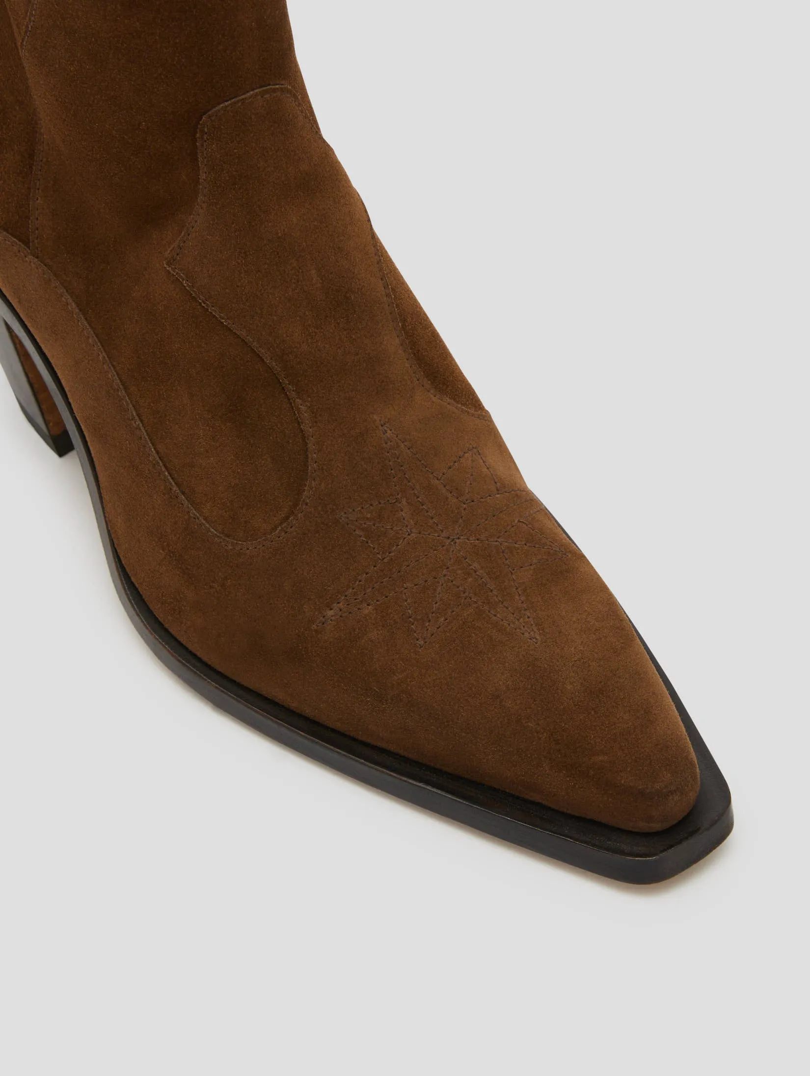 Bondage Boots TABOR 70MM ANKLE BOOT IN ROCK SUEDE