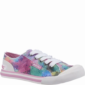 Rocket Dog Jazzin Candy Tie Dye Lace Up Sneaker Lake Path Laid Back