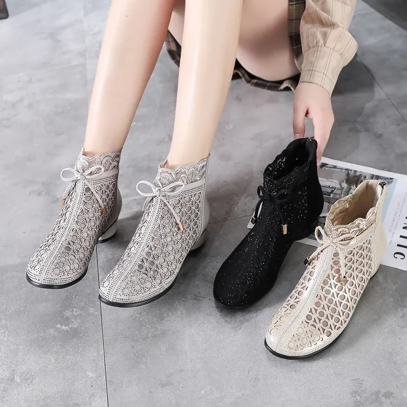 USS Shoes Manuela Women's Rhinestones Spring Ankle Boots Adidas By Stella Mccartney Ultraboost 20 Shoes