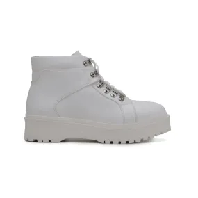 'Gen' vegan leather lace-up boot by Zette Shoes - white Adidas Running Shoes 1990s