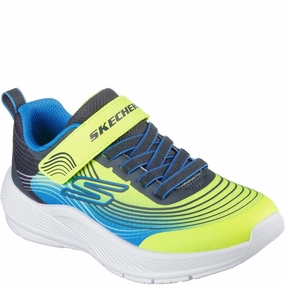 manga - themed running wear hard - wearing outsole shoes Skechers Kids Microspec Advance Trainers