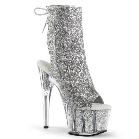 ADORE-1018G Pleaser Silver Glitter Sexy Platform Shoes (Pole Dancing Heels) Asics Clay Court Shoes