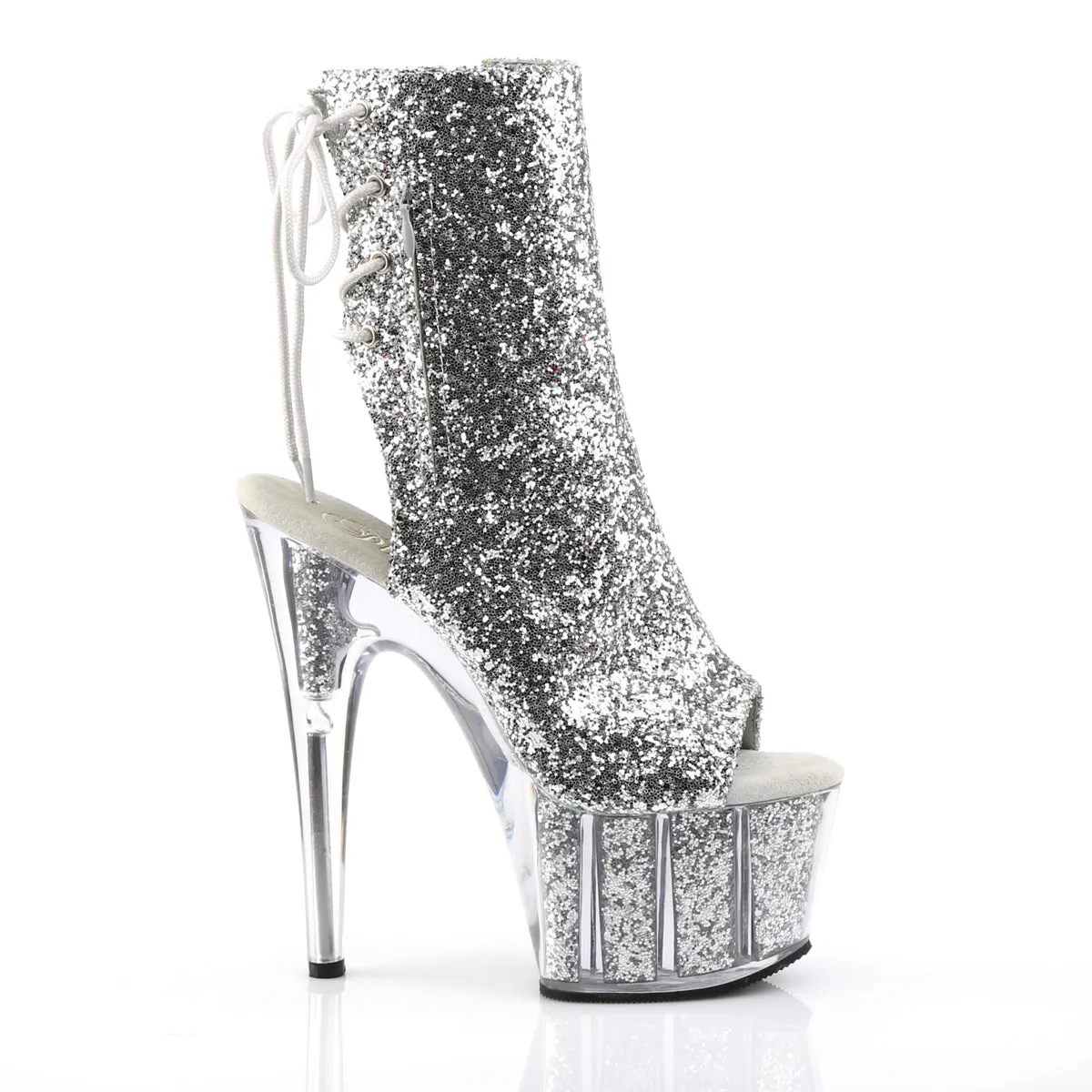 ADORE-1018G Pleaser Silver Glitter Sexy Platform Shoes (Pole Dancing Heels) Asics Mesh Shoes