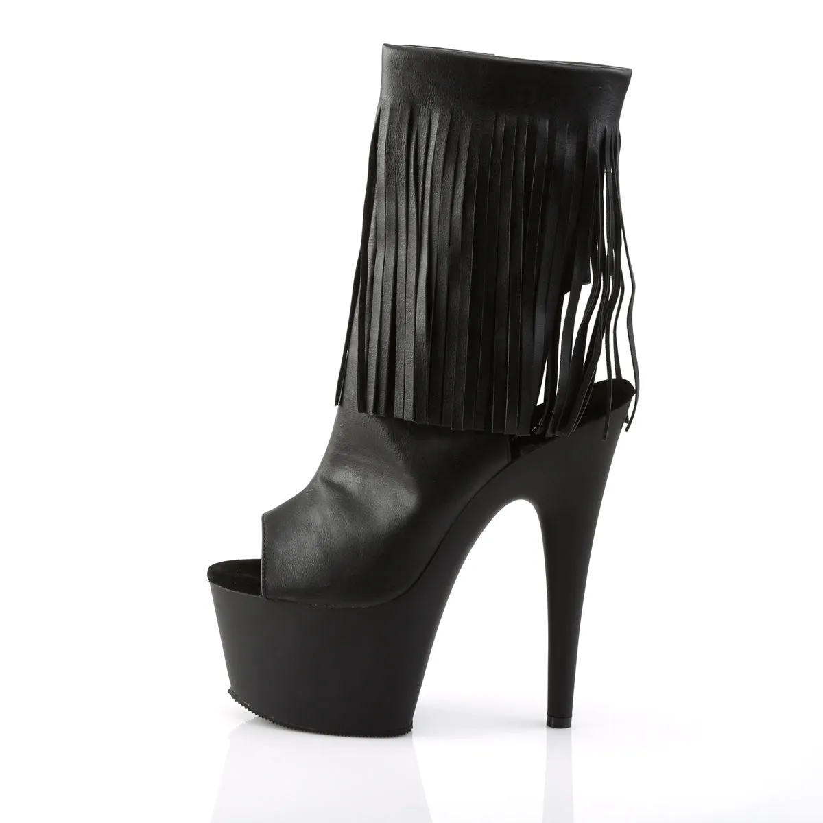 ADORE-1019 Pleaser Black Faux Leather Sexy Platform Shoes (Pole Dancing Heels) Asics Shoes Wide Width