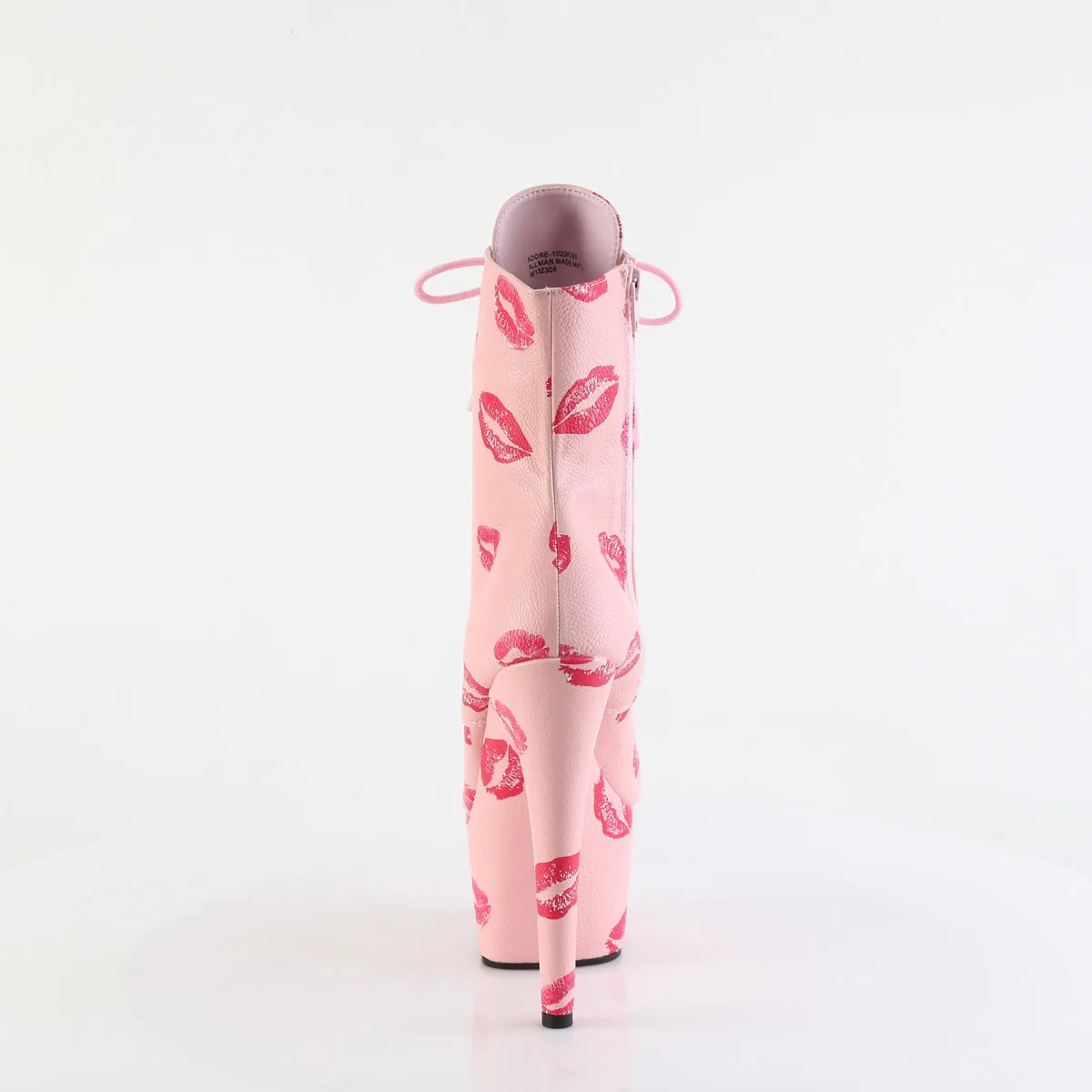 Cecilie Bahnsen Asics ADORE-1020KISSES Pleaser Baby Pink Faux Leather Sexy Platform Shoes (Pole Dancing Heels)