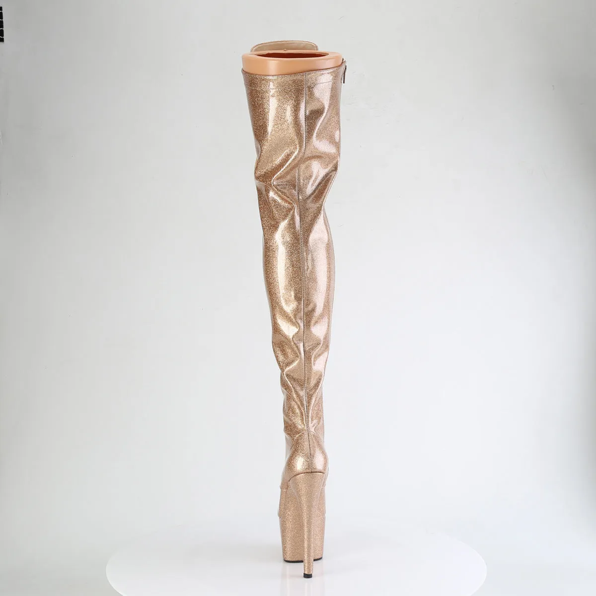 ADORE-3020GP Pleaser Gold Glitter Sexy Platform Shoes (Pole Dancing Heels) Asics Rocket Shoes