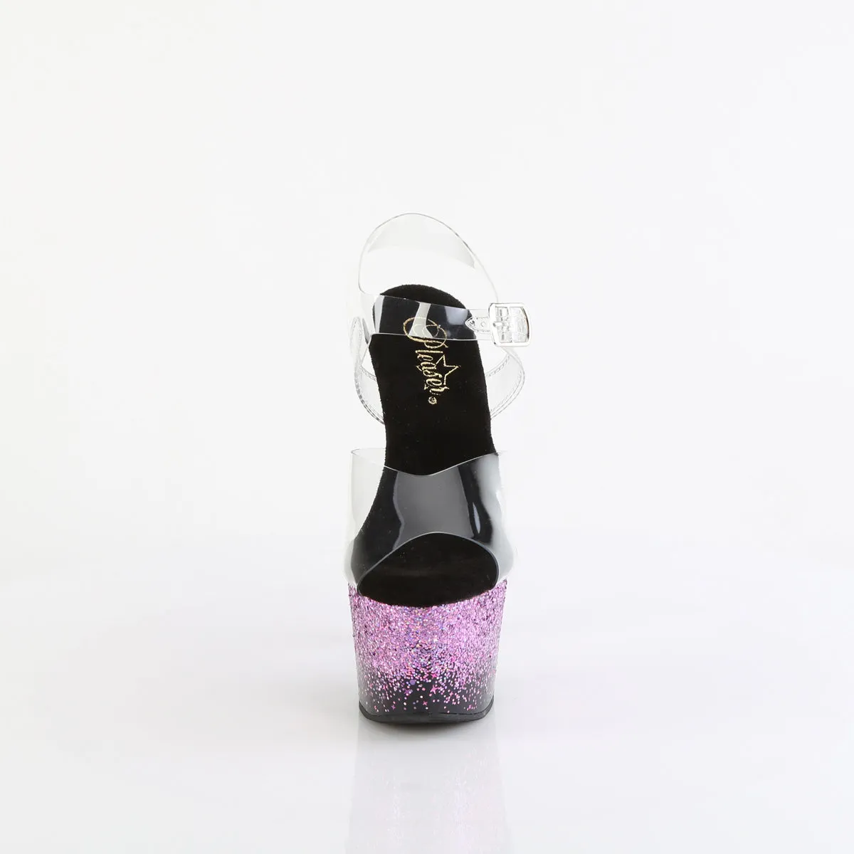 ADORE-708SS Pleaser Clear/Purple Sexy Platform Shoes (Pole Dancing Heels) Asics Rocket Shoes