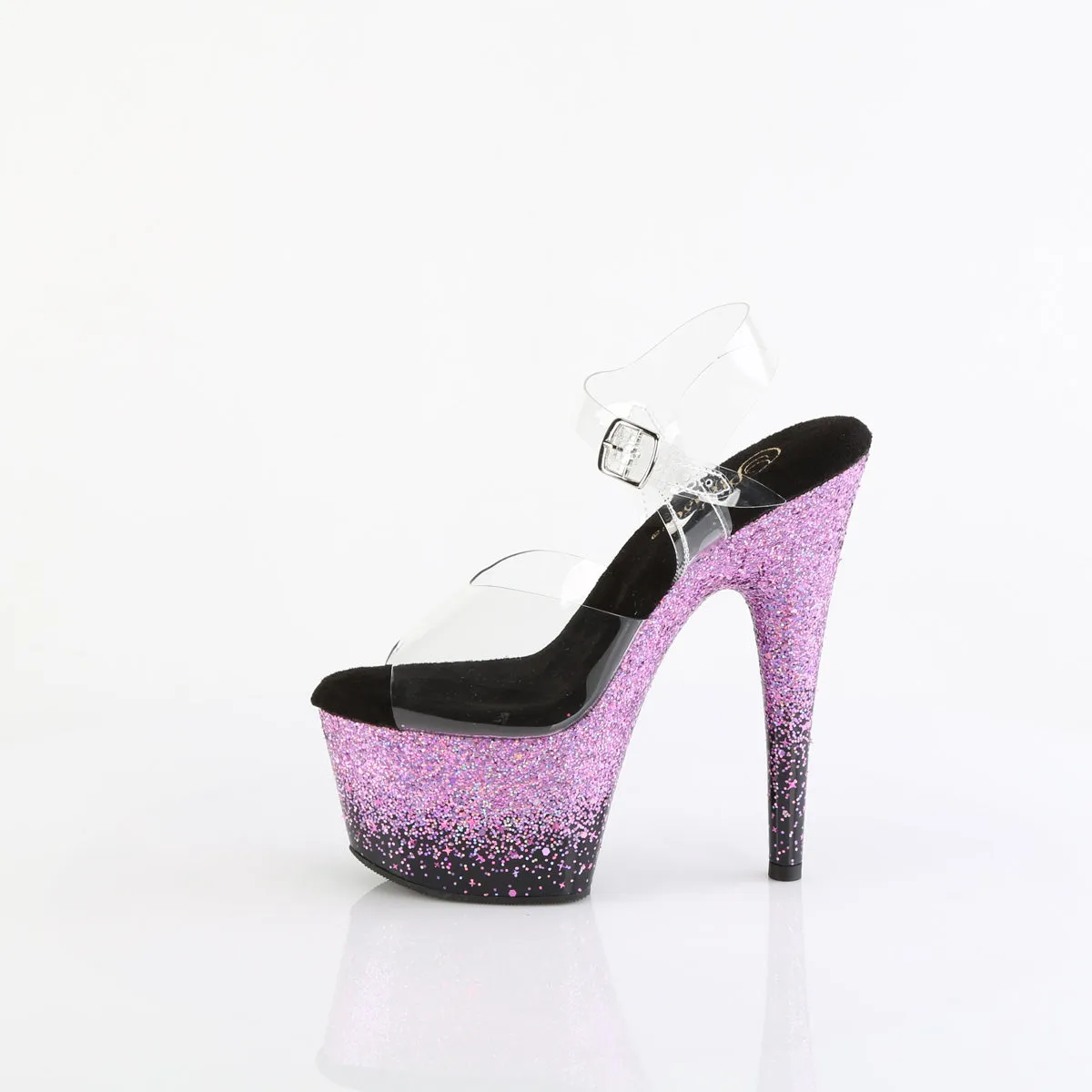 Tiger Asics Shoes ADORE-708SS Pleaser Clear/Purple Sexy Platform Shoes (Pole Dancing Heels)