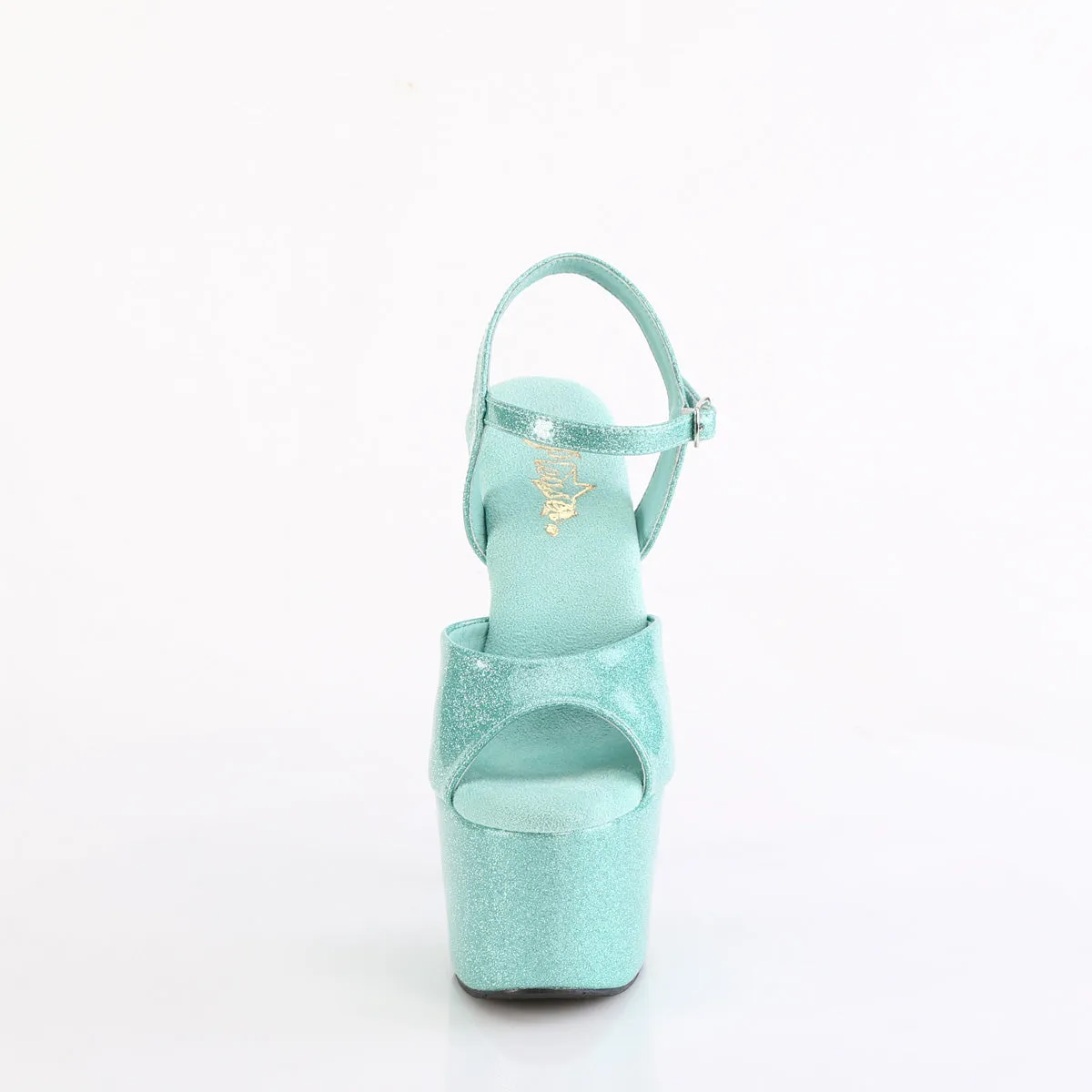 Asics Gel Nimbus 18 Nyc Running Shoe ADORE-709GP Pleaser Aqua Glitter Sexy Platform Shoes (Pole Dancing Heels)