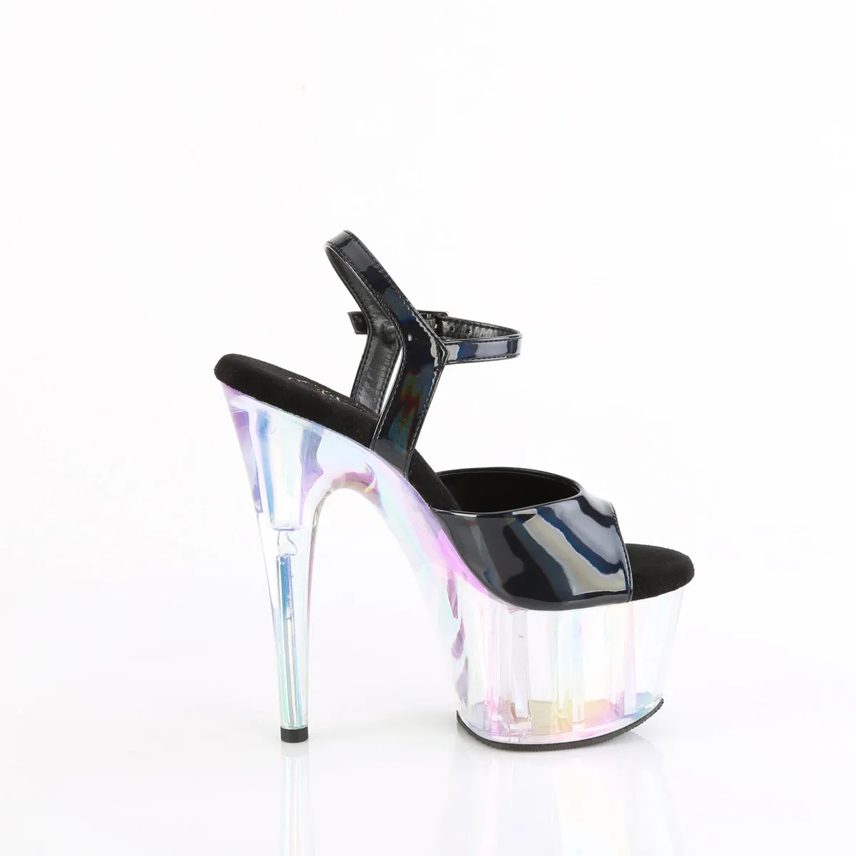 Asics Shoes Rating ADORE-709HT Pleaser Black Hologram Sexy Platform Shoes (Pole Dancing Heels)