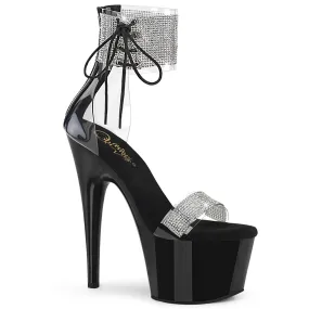ADORE-727RS Pleaser Clear/Black Sexy Platform Shoes (Pole Dancing Heels) Asics Shoe Tag