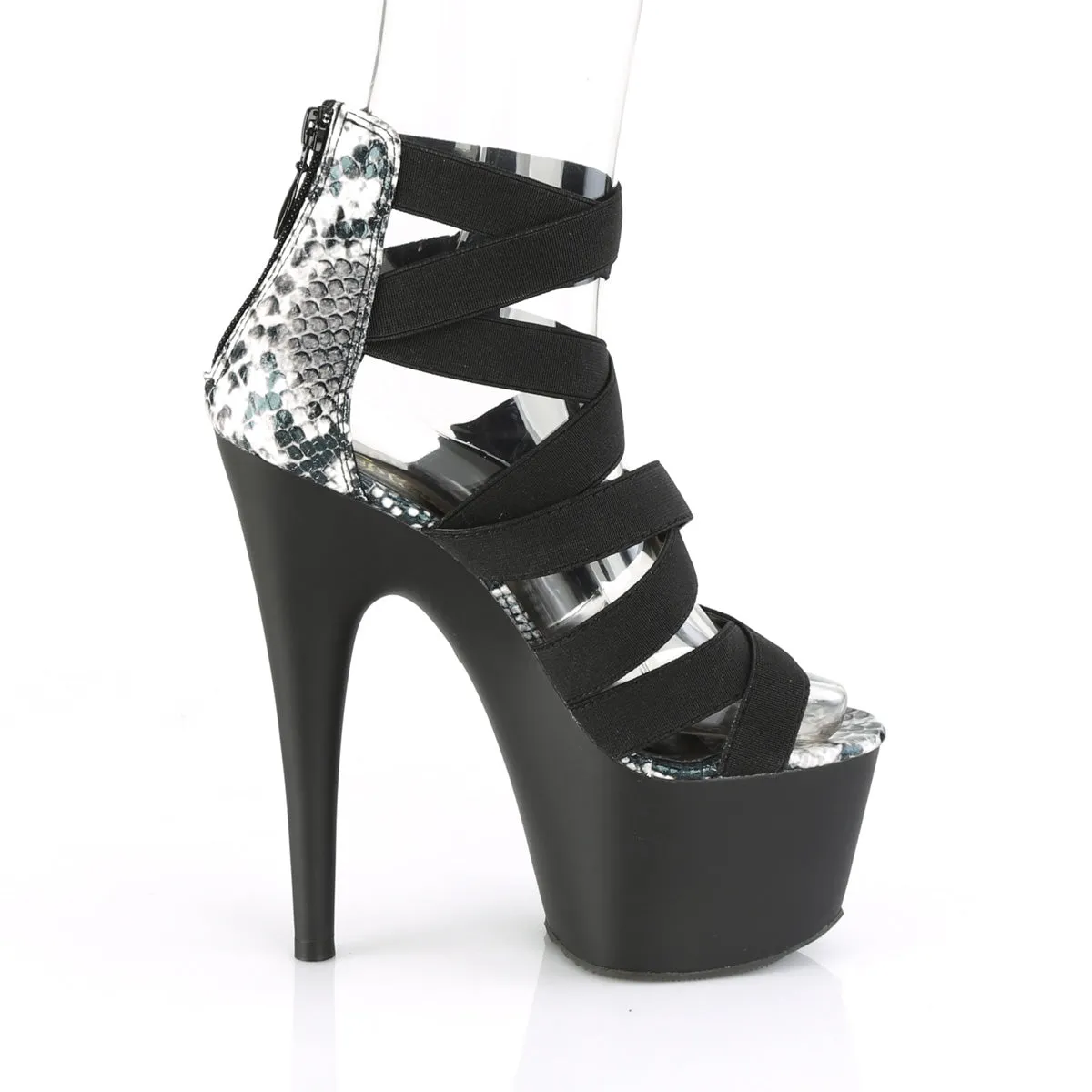 ADORE-748SP Pleaser Black Elastic Sexy Platform Shoes (Pole Dancing Heels) Asics Japan S Platform Lifestyle Shoes