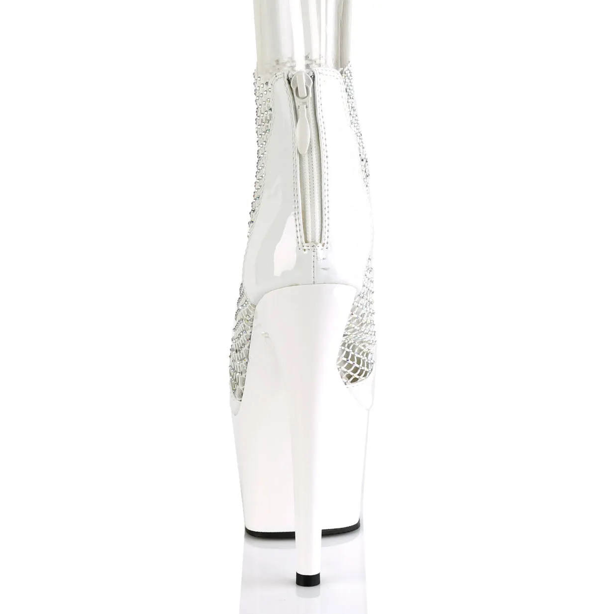 Asics Shoes Indonesia ADORE-765RM Pleaser White Patent Sexy Platform Shoes (Pole Dancing Heels)