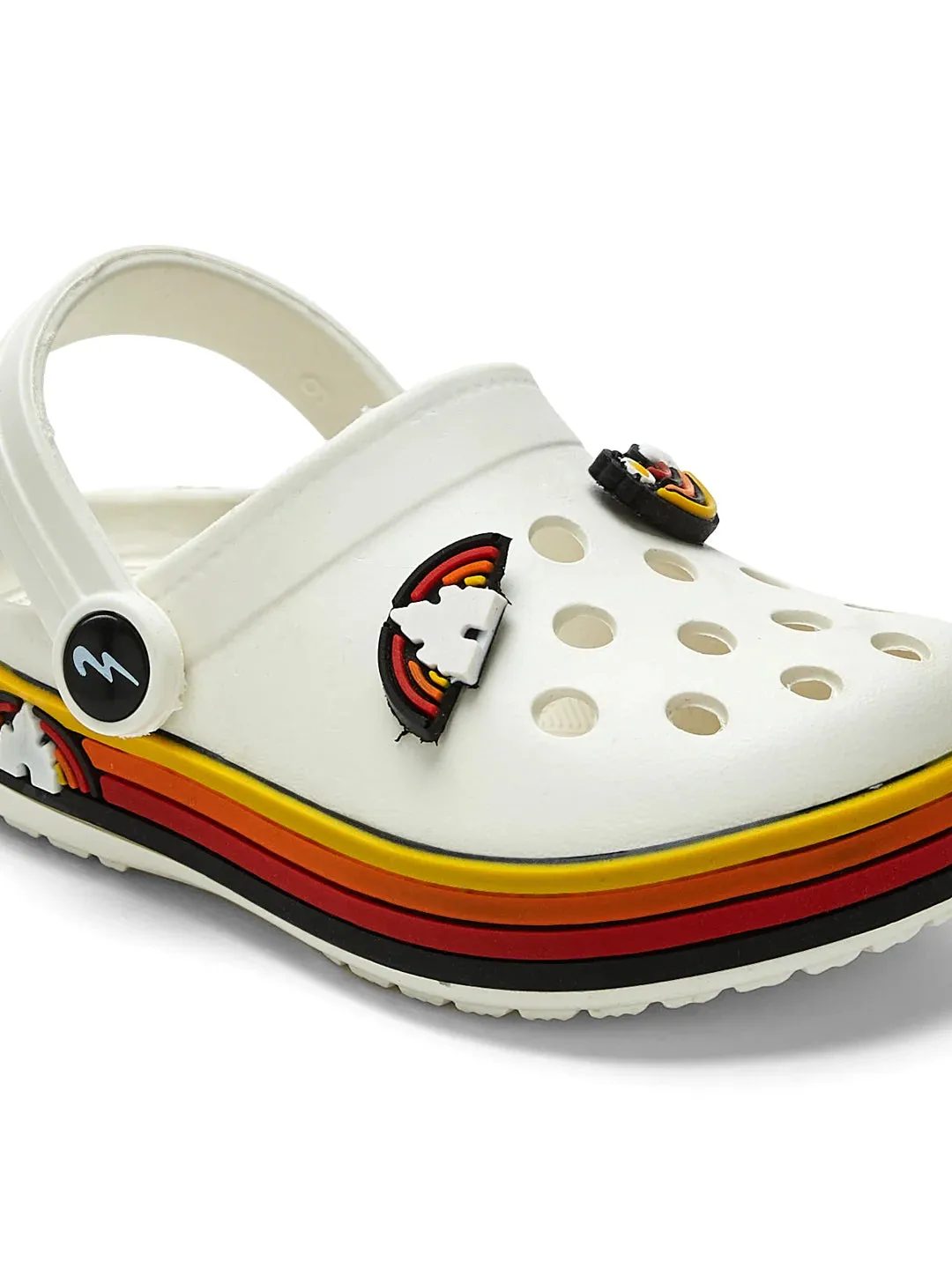 Flat Ankle Strap Sandals GC-9001K Off White Kid's Clogs