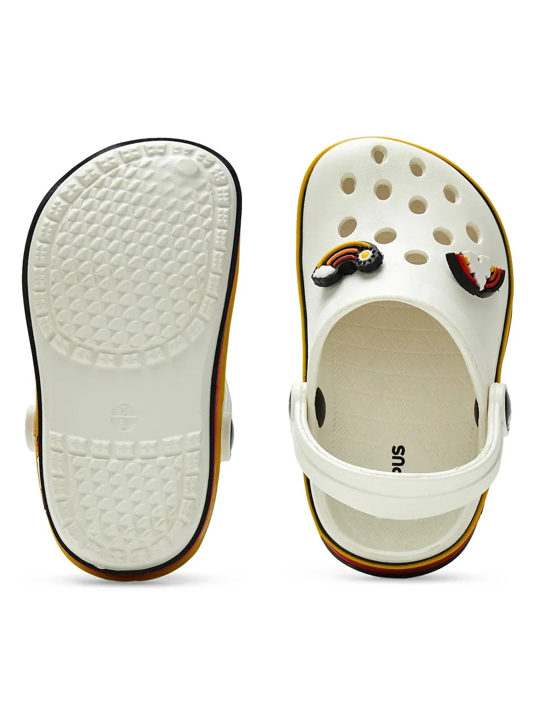 GC-9001K Off White Kid's Clogs Best Slide Sandals