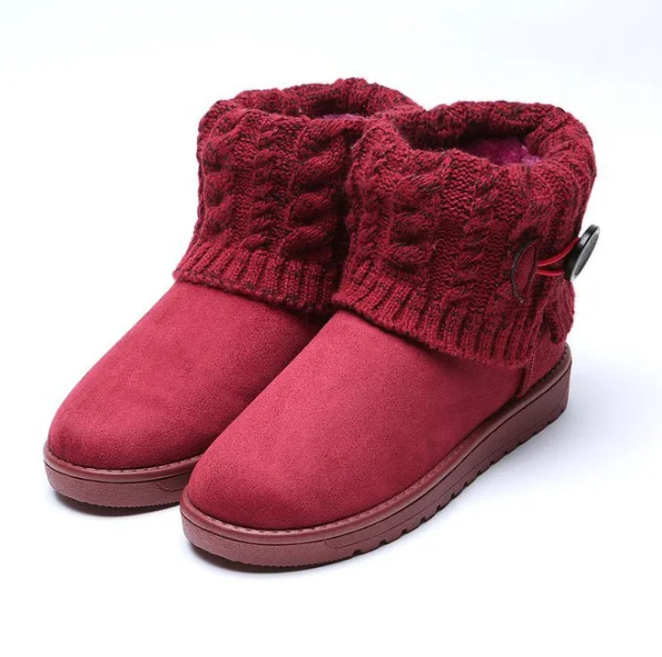 Sorel Cumberland Snow Boot Snow boots autumn and winter new warm cotton boots thick wool tube flat student shoes women high to help soft bottom boots