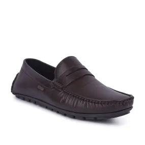 Fortune Non-Lacing Brown Casual Loafers For Men AVL-12 By Liberty Loafers With Open Back