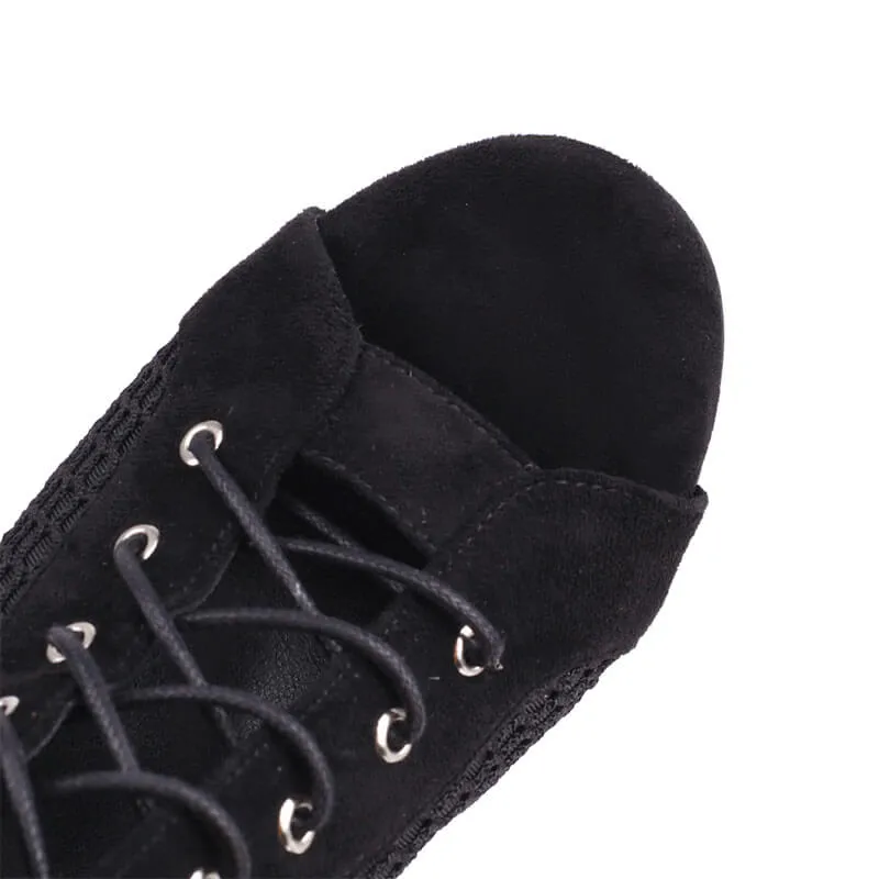 Women's Stiletto Sandals Open Toe Lace-Up High Heel Booties High Heels Nsfw