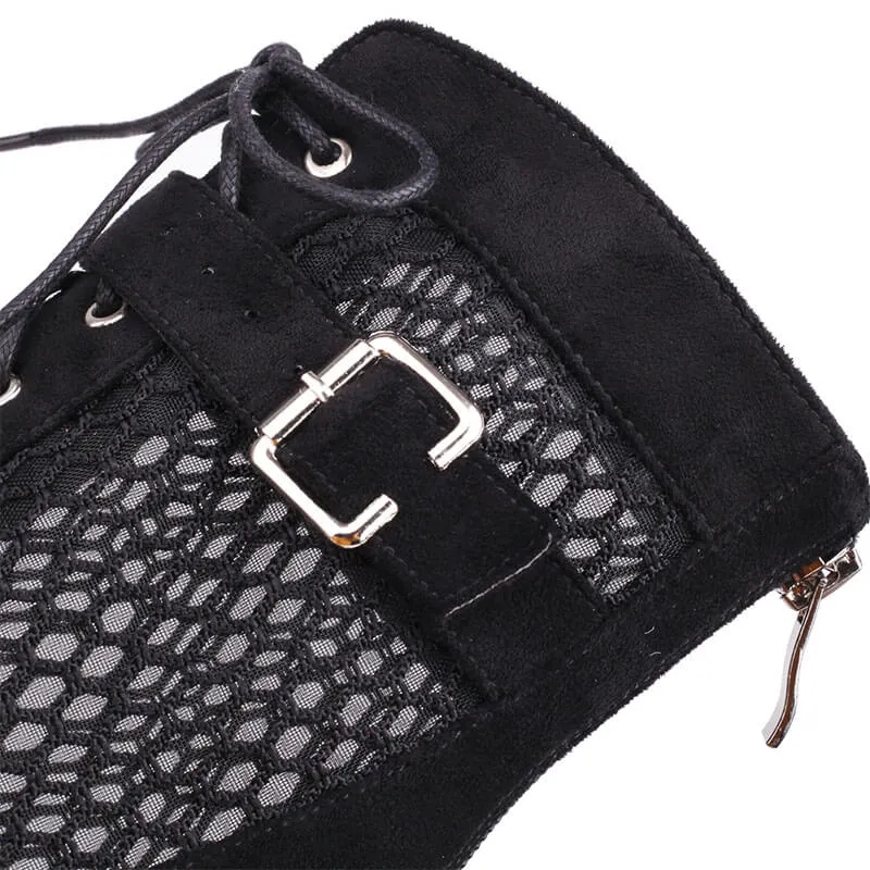 Women's Stiletto Sandals Open Toe Lace-Up High Heel Booties Bridal High Heel Shoes