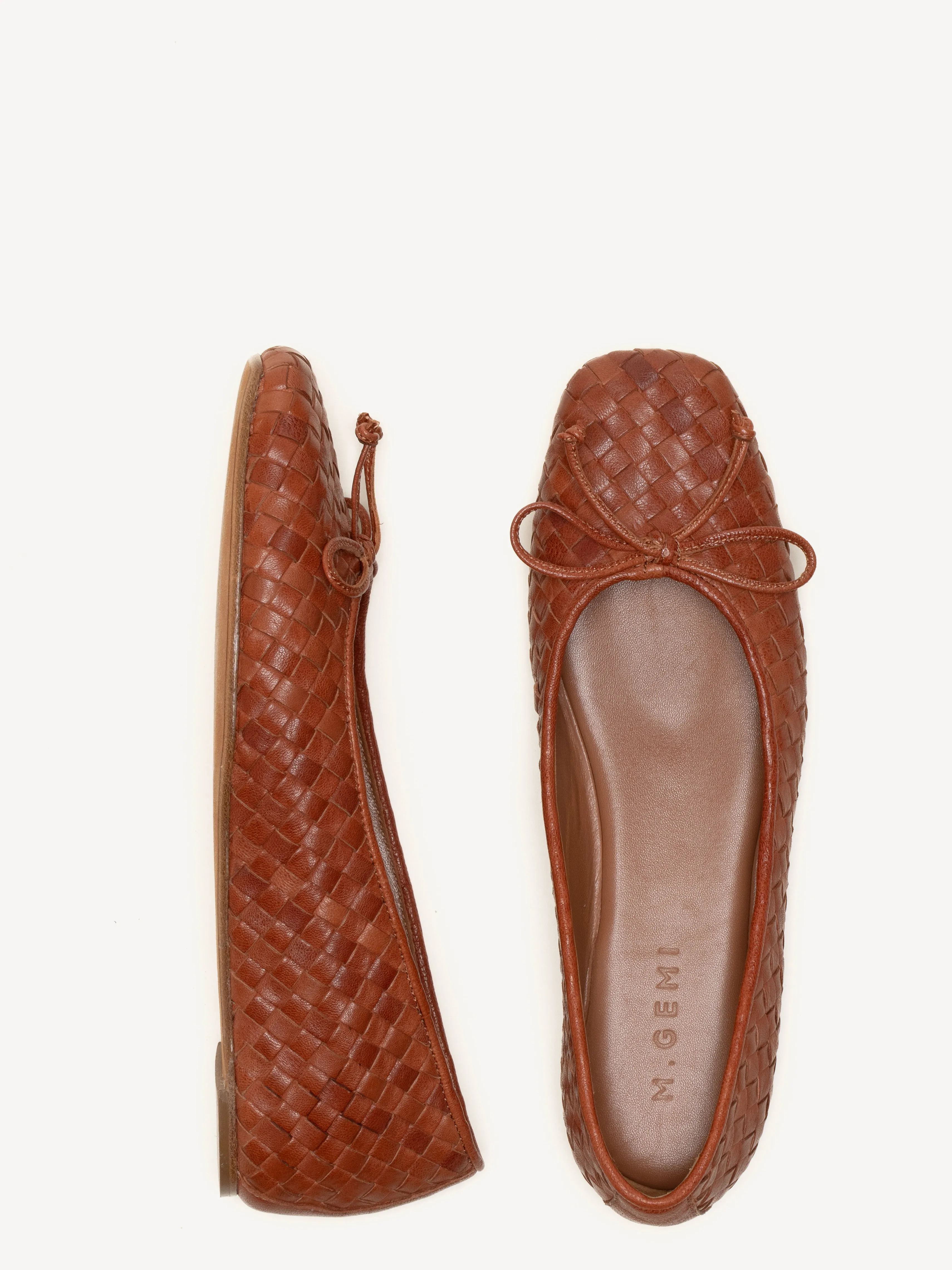 Flat Shoes With Ribbon The Danza Woven