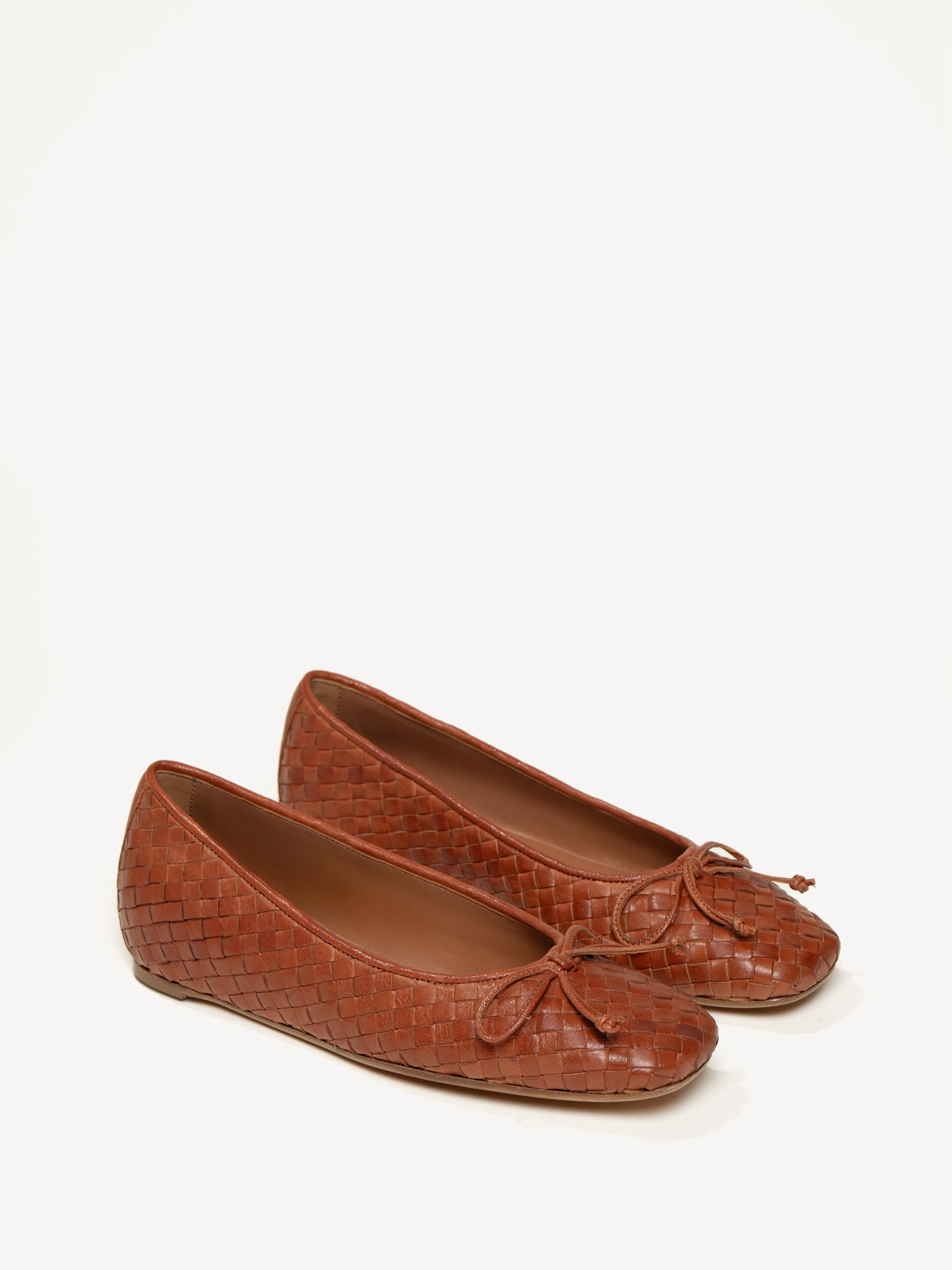 Silver Flat Bridal Shoes The Danza Woven