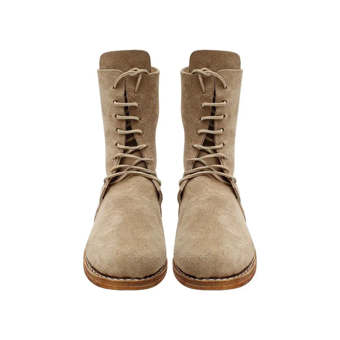 Men's Colonial Ankle High shoes Lace-up Leather Boots - Men's civil war Shoes & Boots  civil war boots Confederate Shoes  civil war boots for sale Adidas Forum Low Classic Shoes