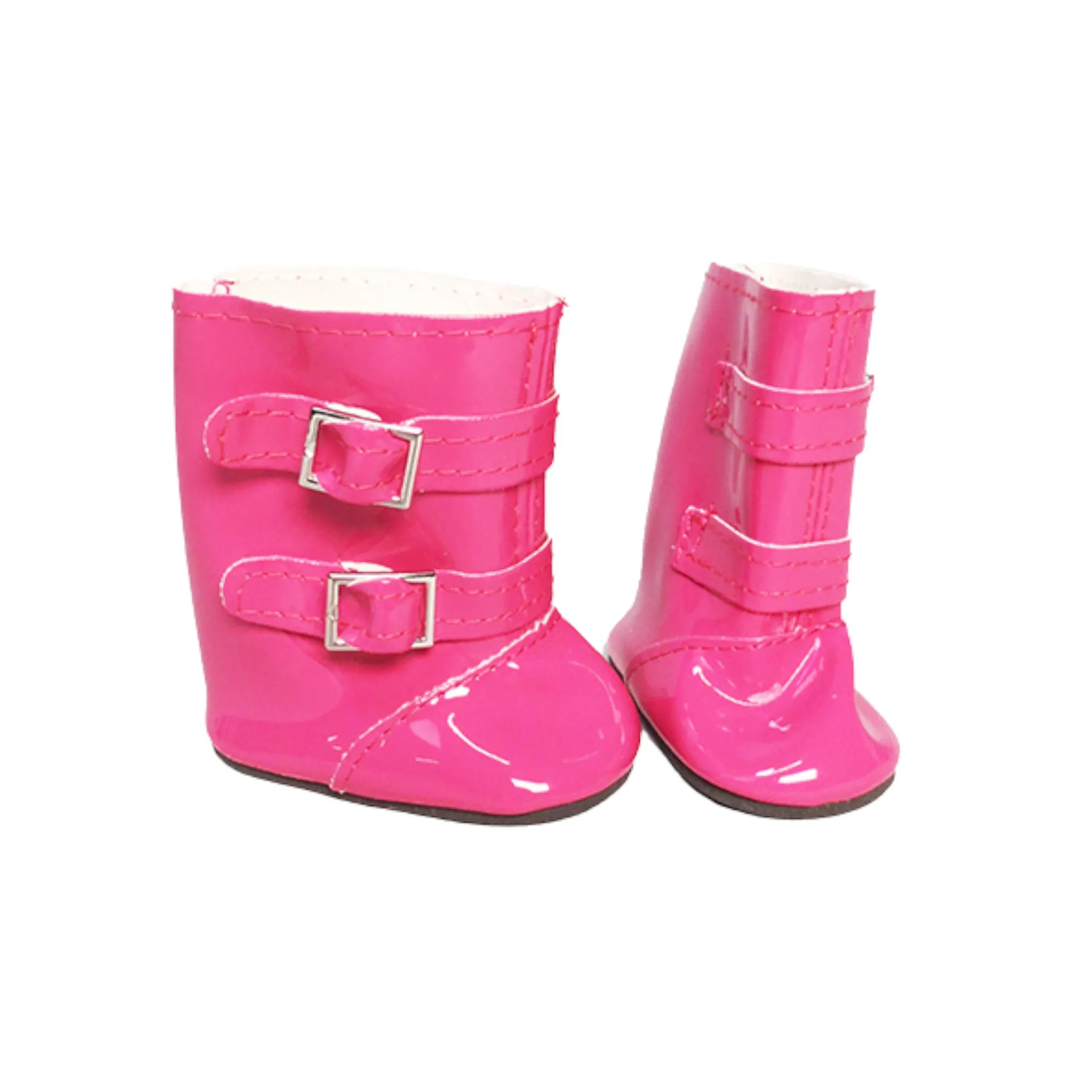 Hot Pink Buckle Boots for 18-inch dolls Adidas Adicross Golf Shoes