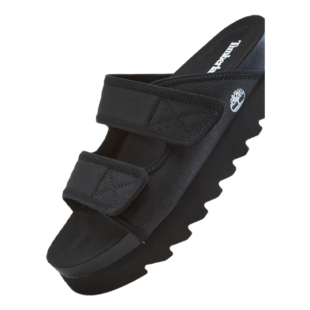 Slippers With Fur Santa Monica Sunrise Slide 2-b Jet Black