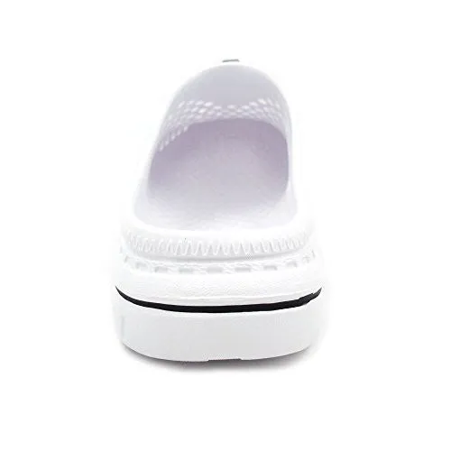 Amoji Unisex Garden Clogs Shoes Sandals Slippers White 9US W/8US M Asics Carbon Plate Shoe