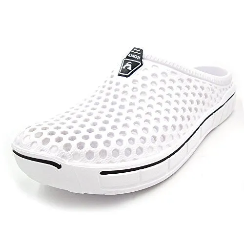 Asics Trail Running Shoes Review Amoji Unisex Garden Clogs Shoes Sandals Slippers White 9US W/8US M