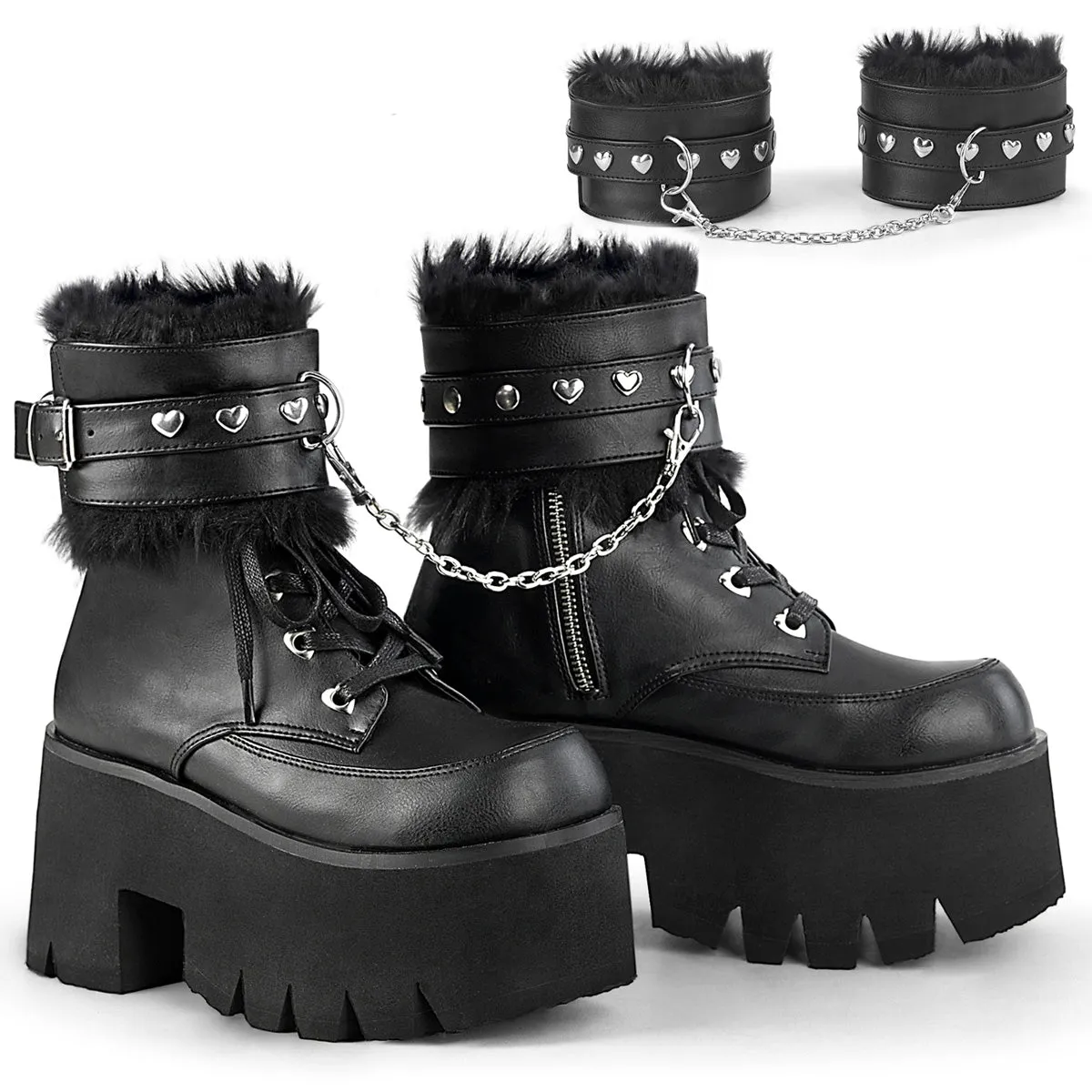 10.5 Ee Work Boots 3 Inch Heel ASHES-57 Black