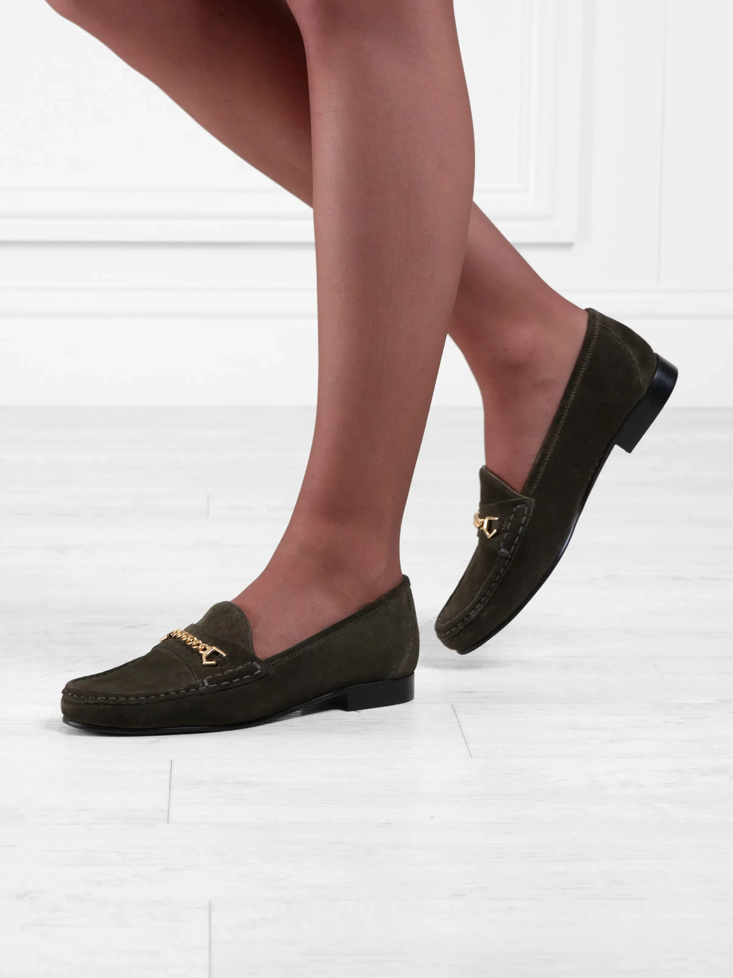 Apsley - Moss Green Suede G.h. Bass Weejuns Loafers