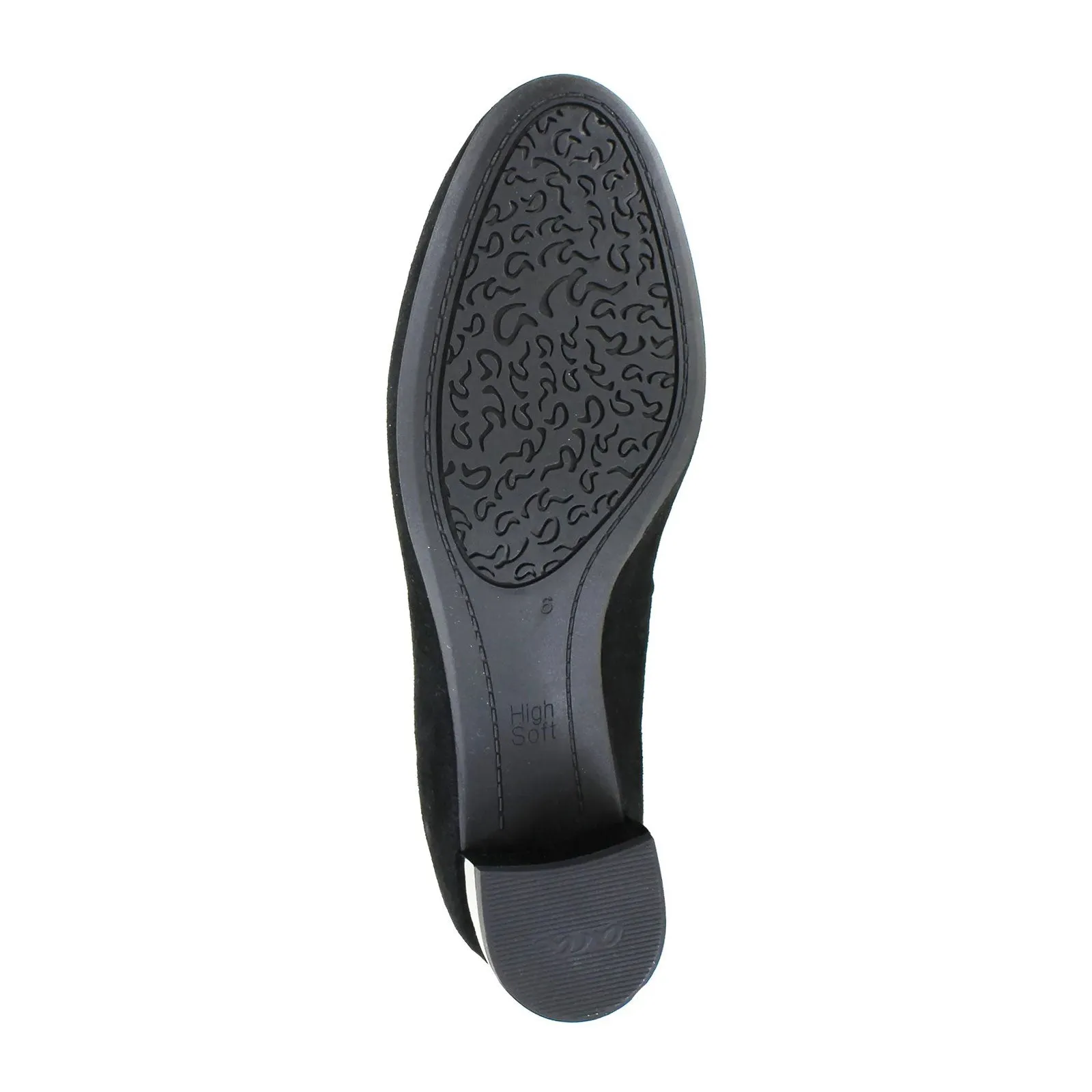 Ara Vivian Pump (Women) - Black Suede Slip On Casual Dress Shoes